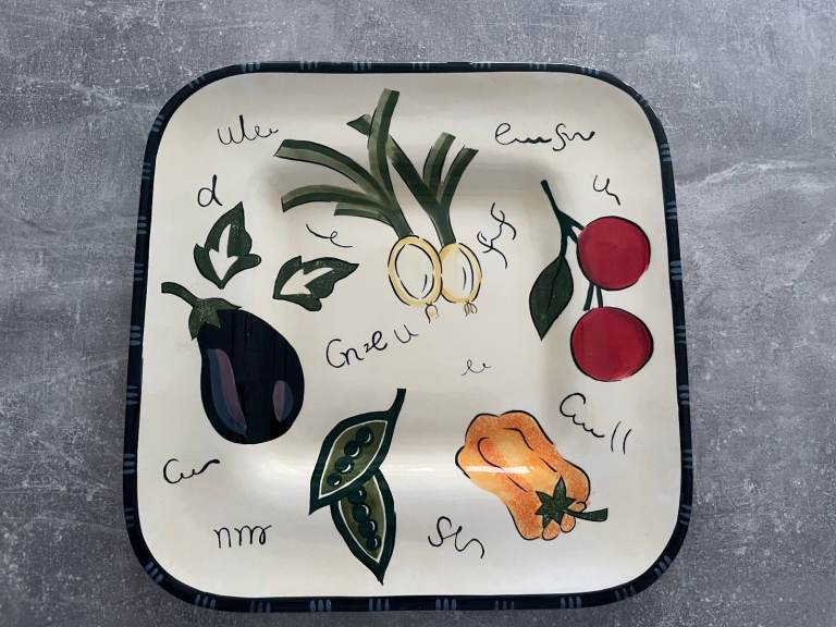 Large serving plate size approx. 38cm x 38cm great condition