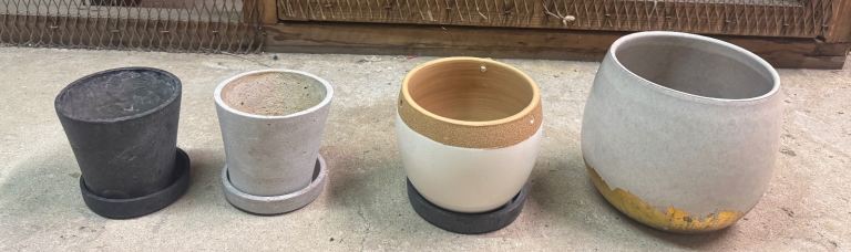 URGENT – Modern Decorative Plant Pots & Planters Set of 4