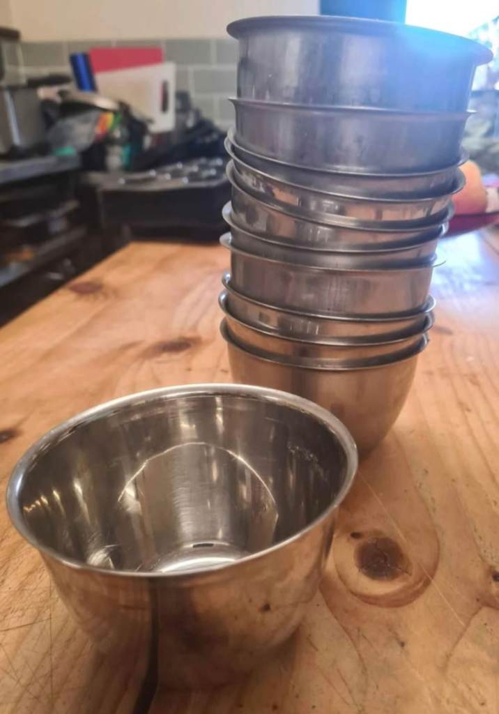 Stainless steel 100mm pudding bowl
