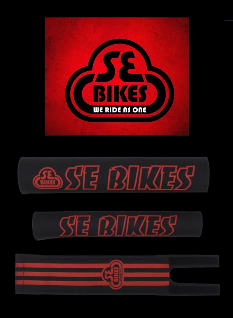 New Se Bikes 3 Piece Pad Set Frame Forks & Stem bmx cruiser wheelie bike