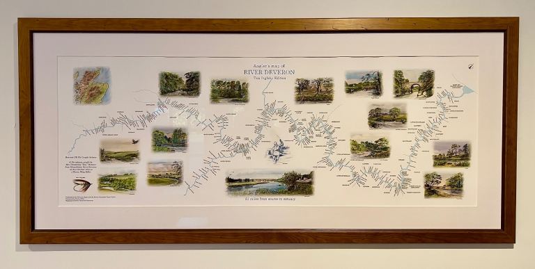 River Deveron map - framed