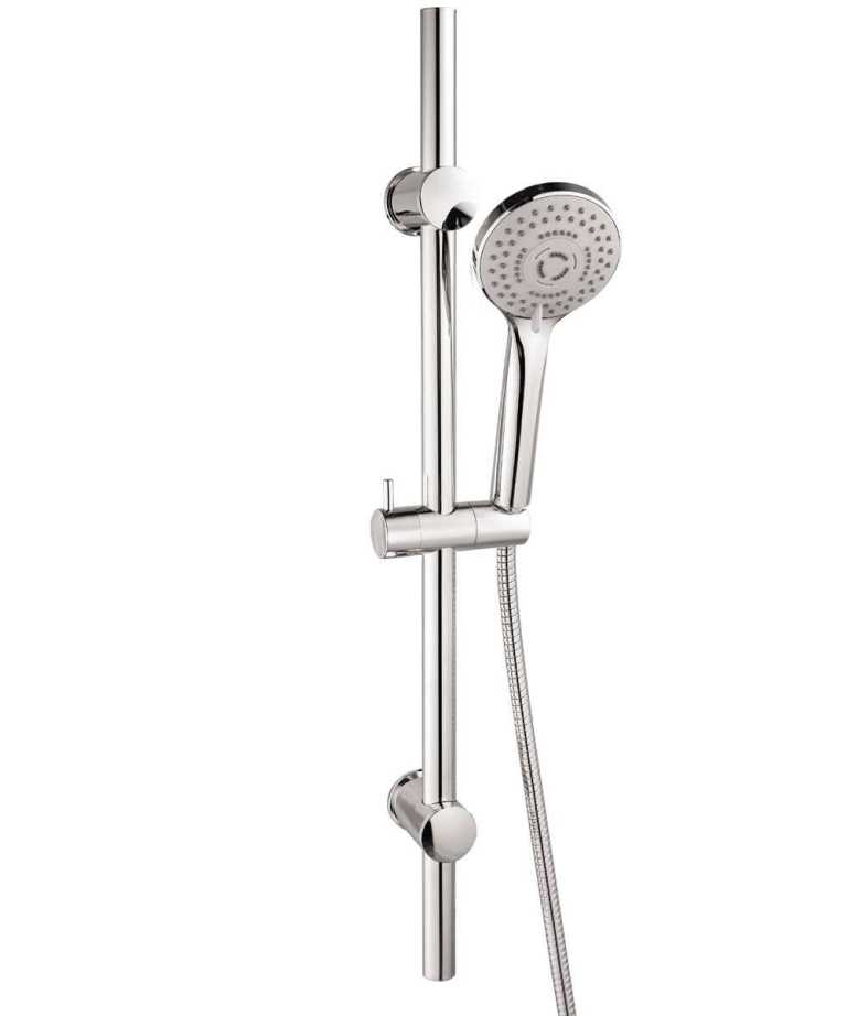 Shower Slider - Niagara Equate Deluxe Adjustable Slider Rail Kit with Round Handset