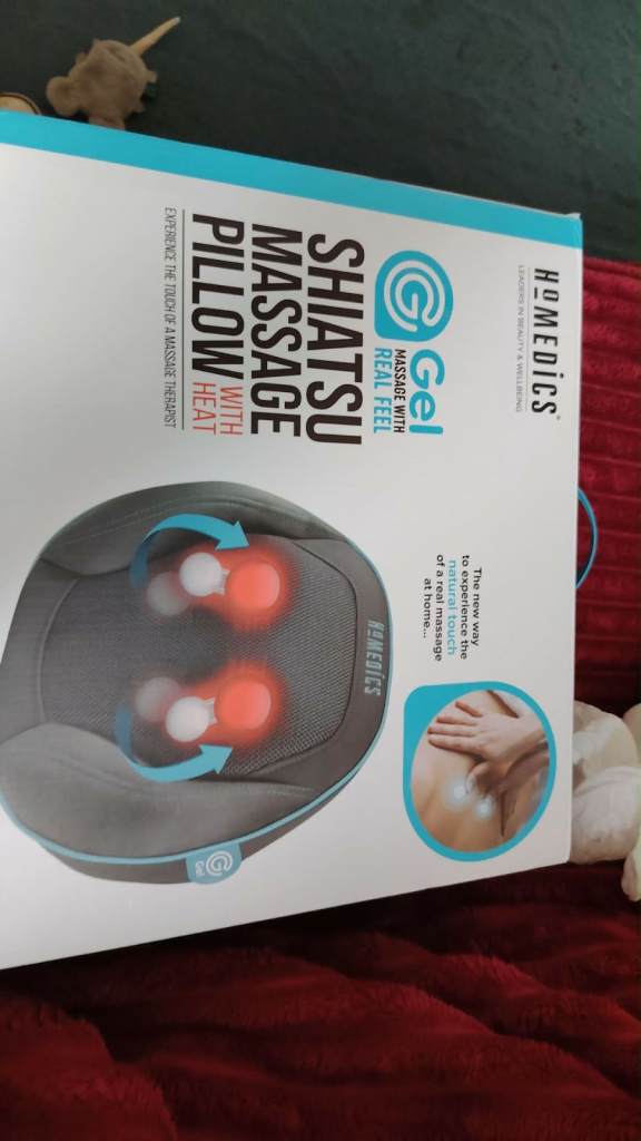 HoMedics Gel Shiatsu Massage Pillow with Heat – New