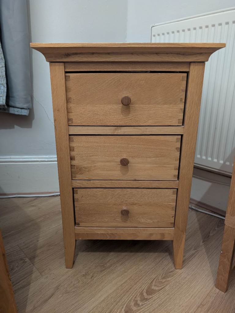 Oak bedside table