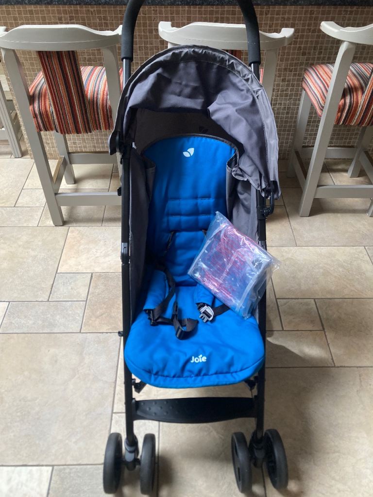 Joie Blue & Grey Pushchair Stroller – Good Condition