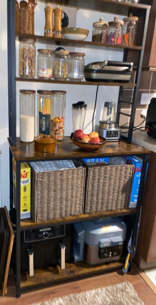 Kitchen Storage Rack, Coffee Bar, Baker's Rack, Total 6 Shelves