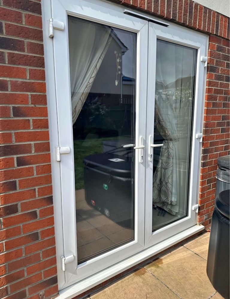 Large UPVC French doors