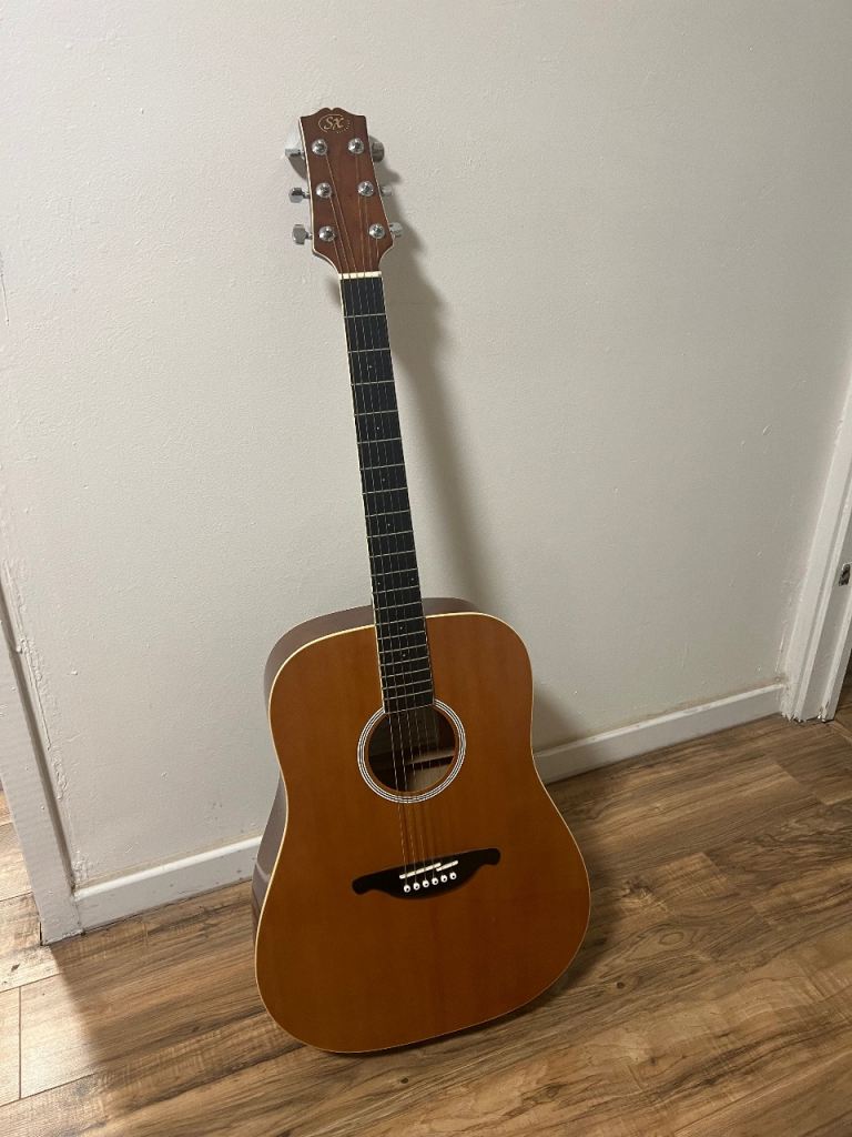 SX acoustic guitar and stagg hard case