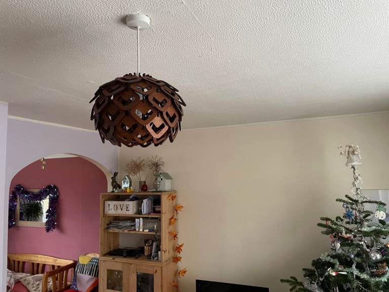 Pendant Ceiling Lamp Hand Made Statement Piece | Cosy Summer Lamp Shade B22/BC