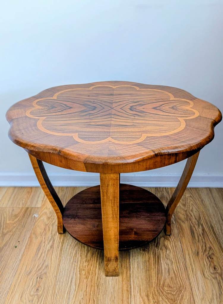 Rare Art Deco Rosewood Veneer Inlaid 1930's Coffee Table