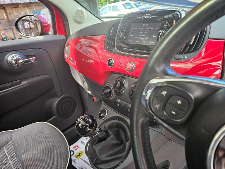 2017 Fiat 500 1.2 Lounge Euro 6 (s/s) 3dr HATCHBACK Petrol Manual