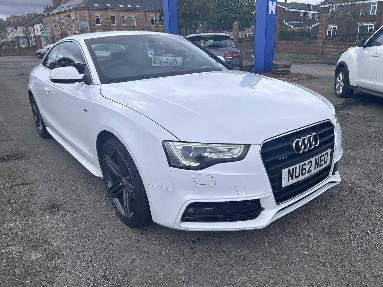 2012, AUDI A5 2.0 TDI S line White Manual Diesel