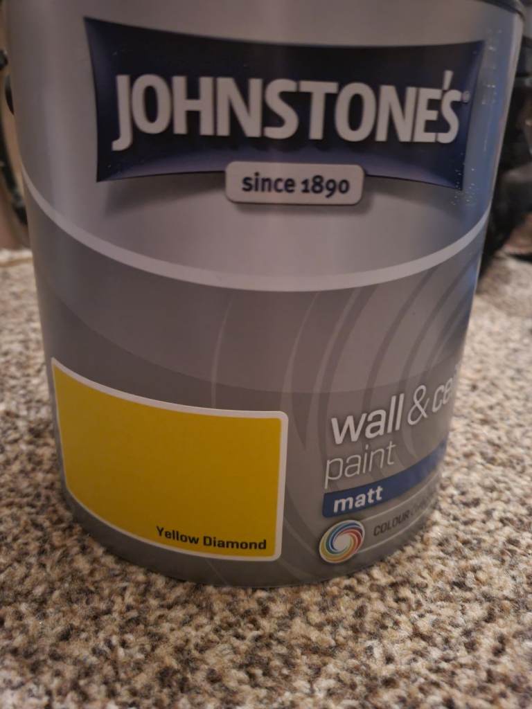 NEW never opened 2.5L yellow matt paint