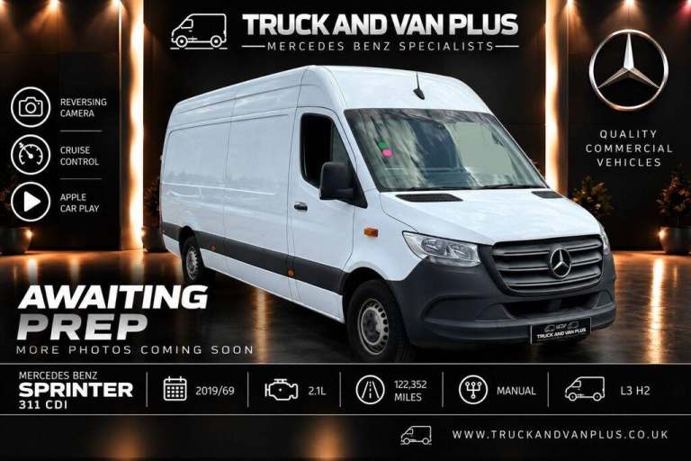 2019 Mercedes-Benz Sprinter 2.1 311 CDI Panel Van 5dr Diesel Manual RWD L3 H2 Euro 6 (114 ps) Pan...