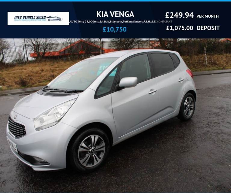 KIA VENGA 1.6 2017,AUTO Only 23,000mls,Sat Nav,Bluetooth,Parking Sensors,F.S.H,Ulez Compliant