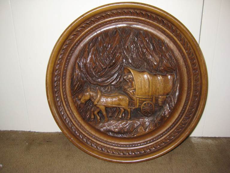 Natural Wooden Carving - Hanging Wall Ornament for £8.00