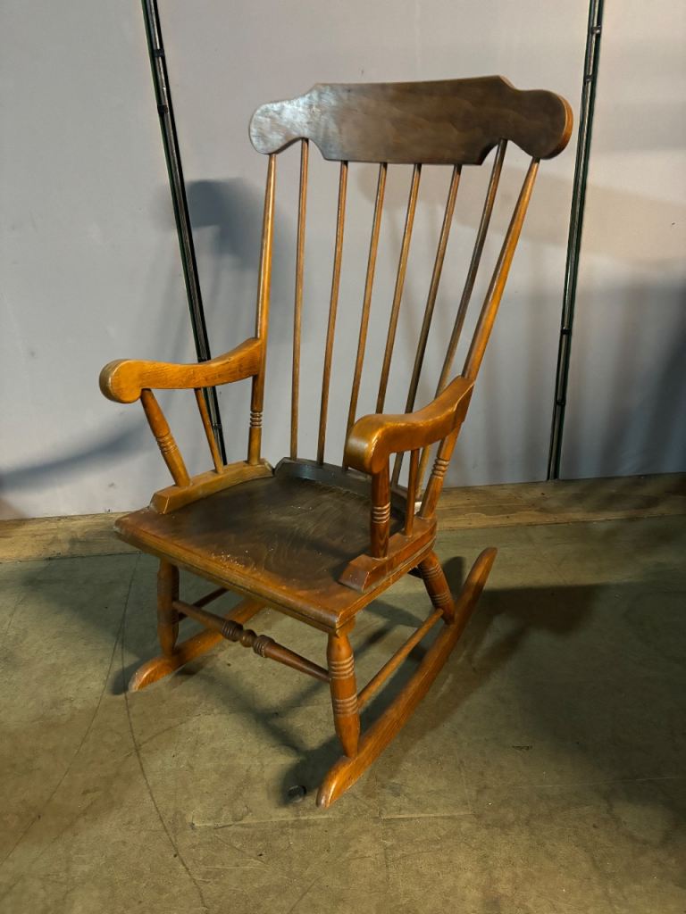 Vintage oak rocking chair