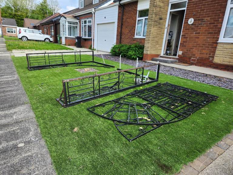 Gates and frame