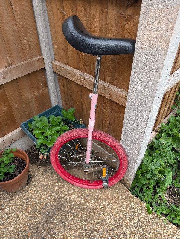 Vintage Pashley Unicycle - has a flat tyre - 20" wheel