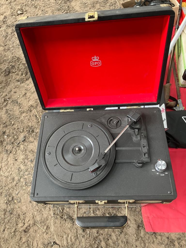 GPO Soho Portable Turntable – Black, As Good As New