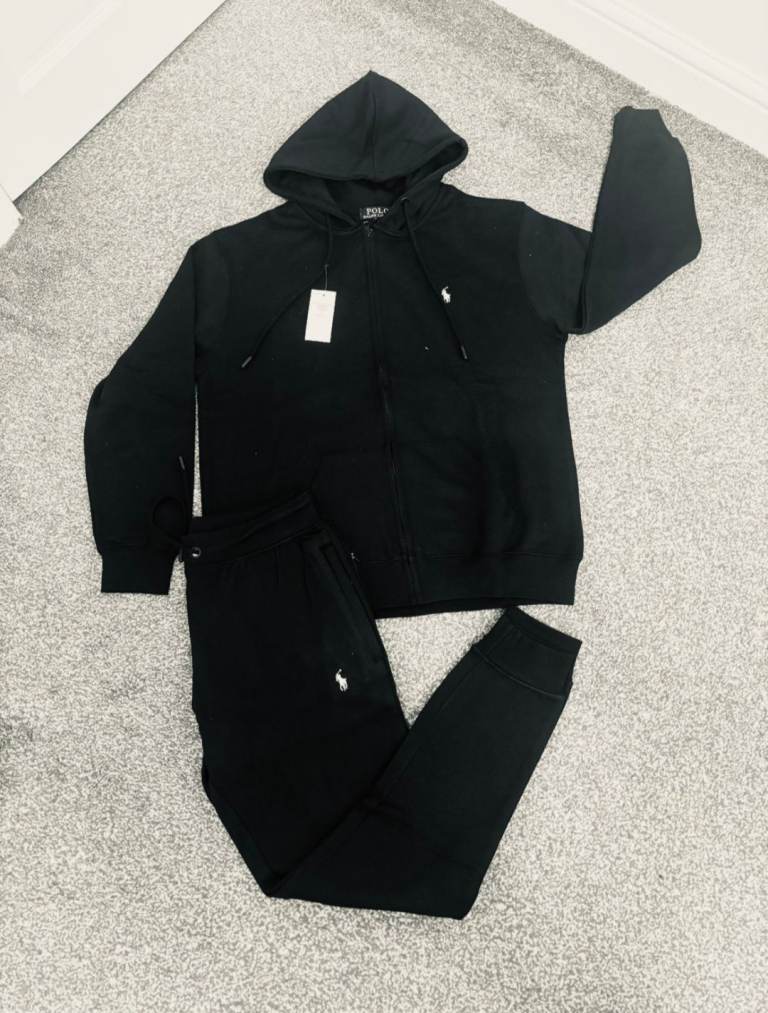 Ralph lauren Mens black tracksuit size large