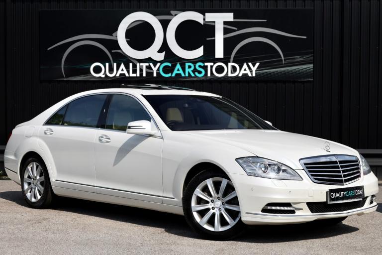 2010 Mercedes S500 L 5.5 V8 LWB *Diamond White + Sahara + Sunroof + ULEZ +