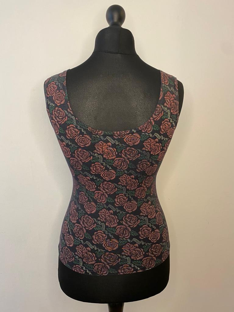 JOHNSON’S (LONDON) La Rocka Roses Singlet c1983