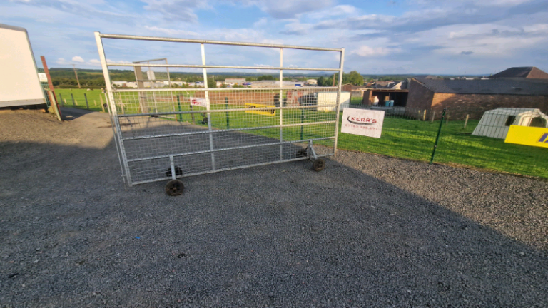 Iae 12ft x 7ft mobile galvanised deer gate three available tractor 