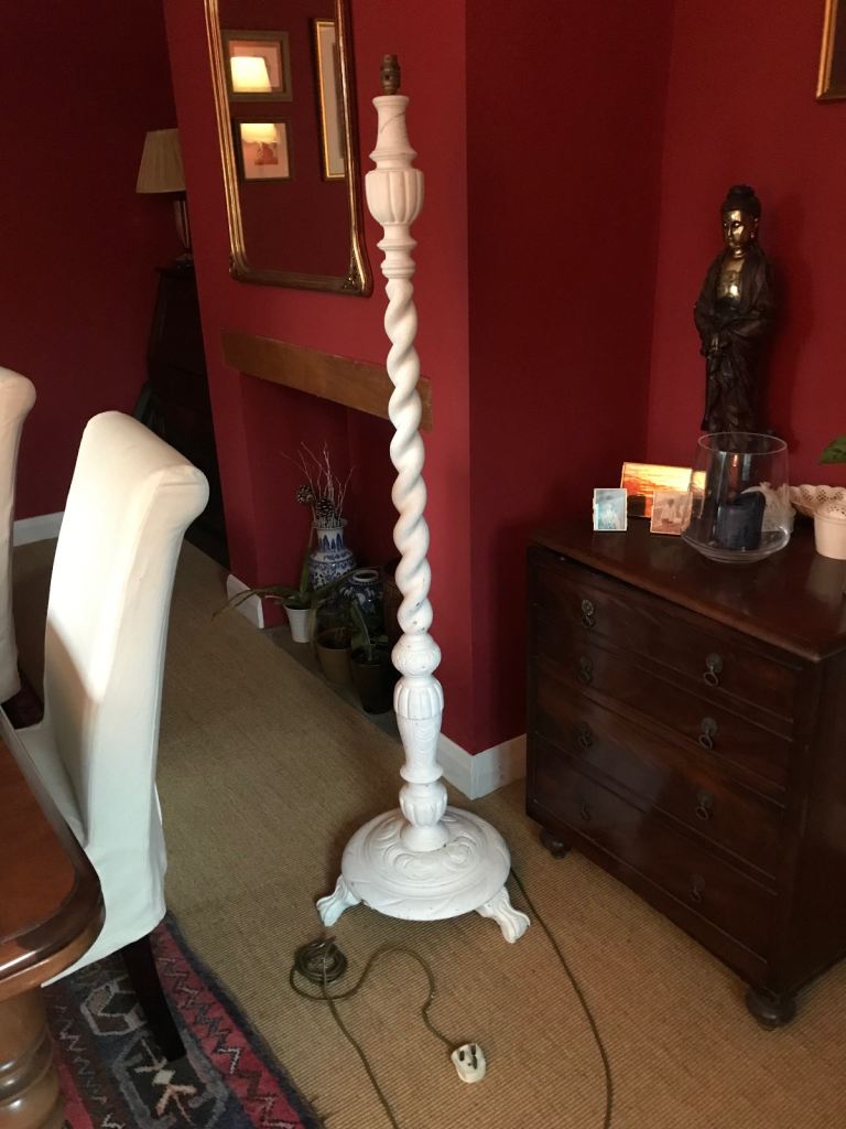 Barley twist floor lamp