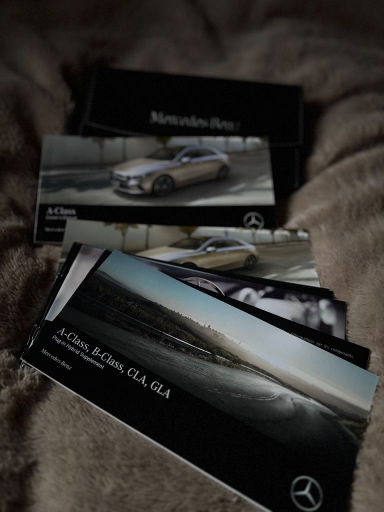 Mercedes A class owners manual with wallet 