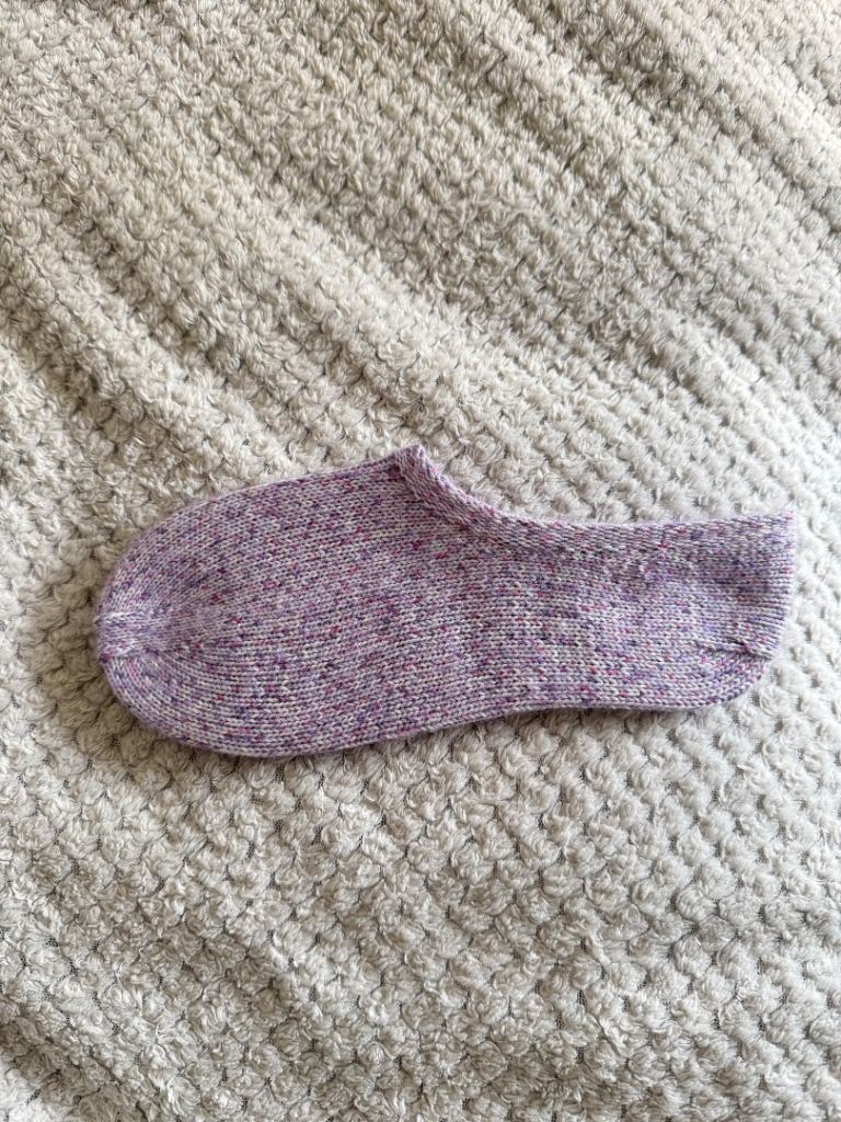Hand Knit Slipper Socks, Wool Blend Cozy Socks, Soft Home Socks UK 3-5