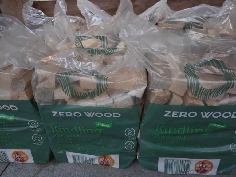 Keep the house warm. Bags of long burn kindling