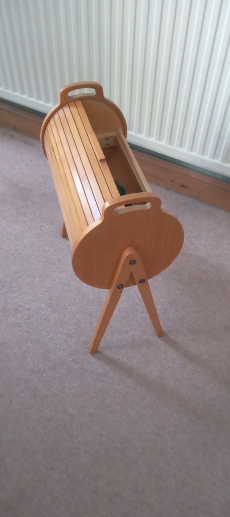 1960s Danish tambour elm sewing box