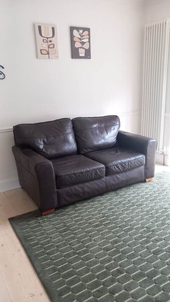 Leather next 2 seater settee