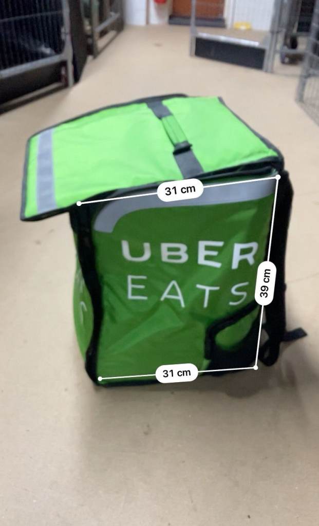 Uber Eats Insulated Delivery Backpack – 31 × 31 × 39 cm