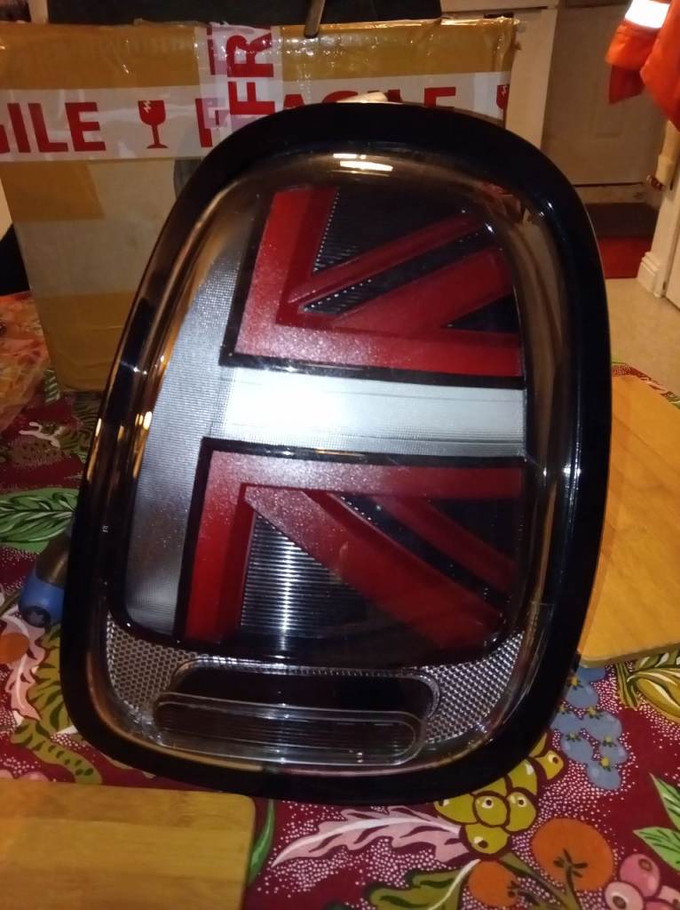 Mini Union Jack tail lights