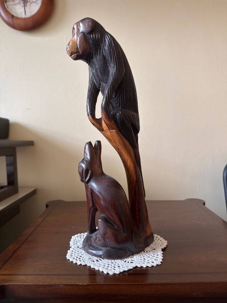 Decorative “Dog & Monkey at Play ”(price reduced!)