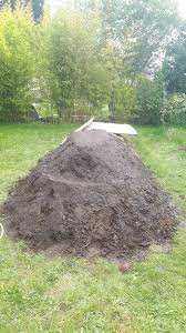 Couple large mounds of earth. come take what you need for filling raised beds etc.
