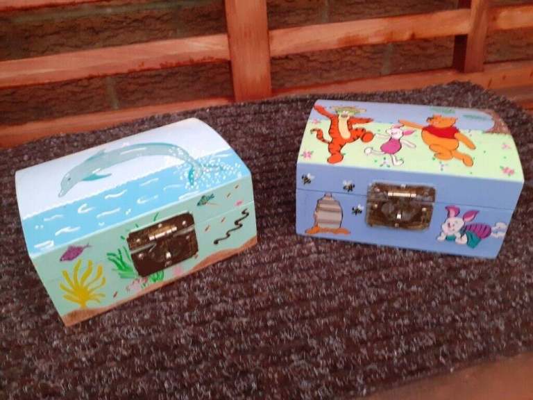 Winnie the Pooh and Dolphin Boxes