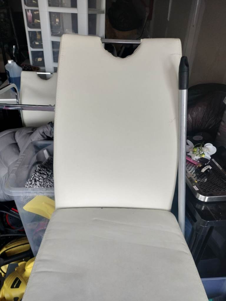 White Faux leather 