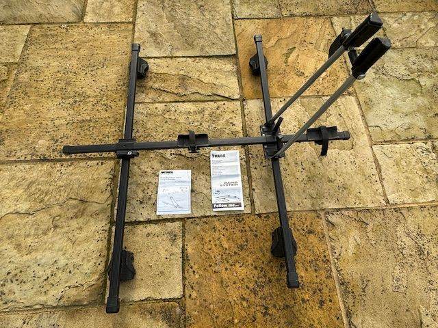 Roof rack and rail for 1 bike