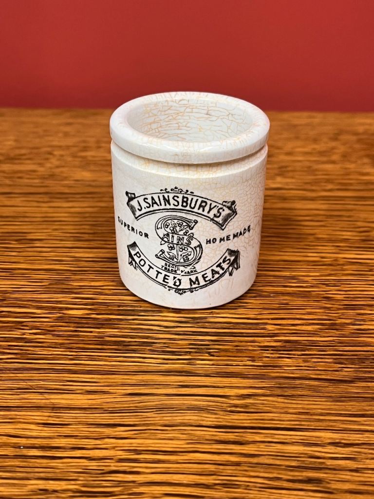 Antique J.Sainsbury's Potted Meat Jar