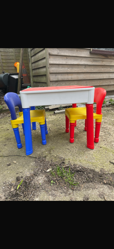Kids Lego table and chairs