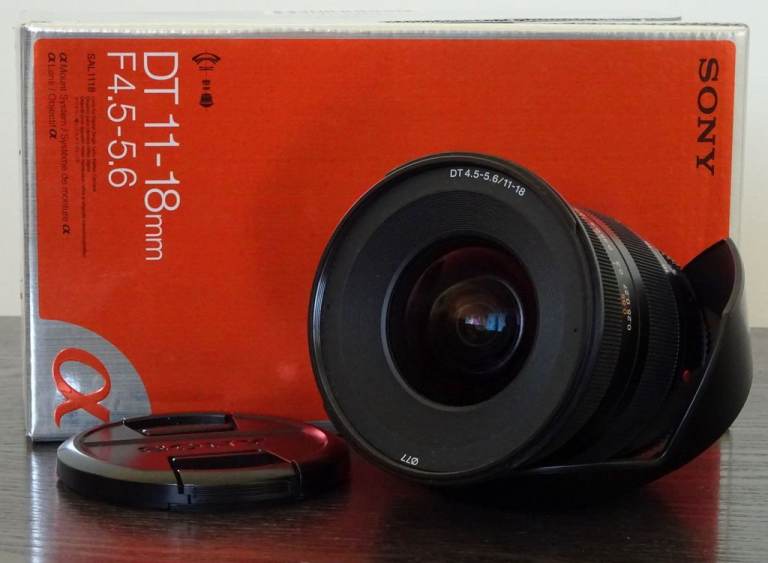 Sony DT 11-18mm f/4.5-5.6 Lens, SAL1118 "A" Mount.