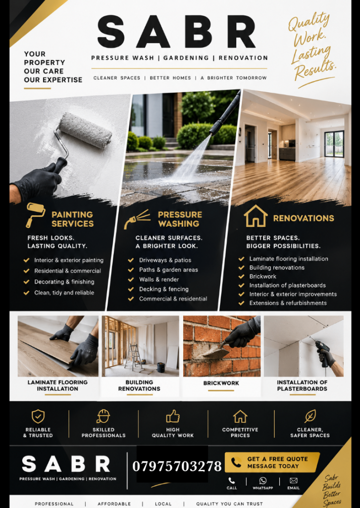 Renovation, Painting & Pressure Washing