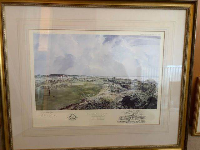Kenneth Reed 6th Hole, Western Gailes, Ayrshire, Scotland limited edition signed print 7/500