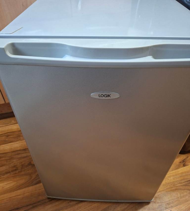LOGIK Mini Fridge - Silver, Good Condition