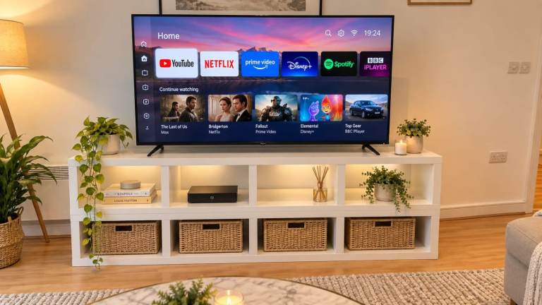 Large Smart TV - Black, As Good As New