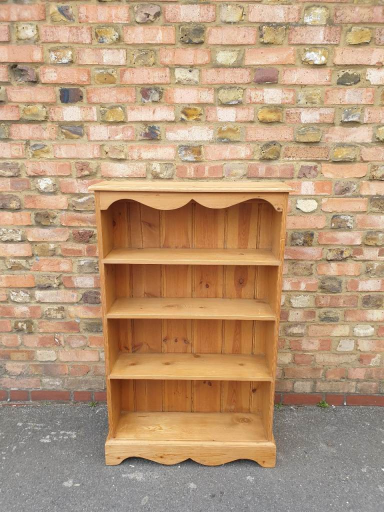 Vintage Pine Shelving Unit or Bookcase | Pine Bookcase | Pine Storage solid wood