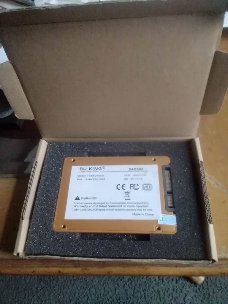New Solid State 240gb hard drive Sata